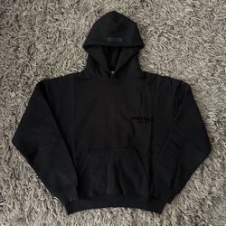 🔥 FEAR OF GOD ESSENTIALS HOODIE – BLACK (STRETCH LIMO) – SIZE XXL (NEW