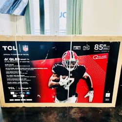 TCL - 85" Class Q6-Series 4K UHD HDR QLED Smart Google TV  Brand New In Box  Delivery 