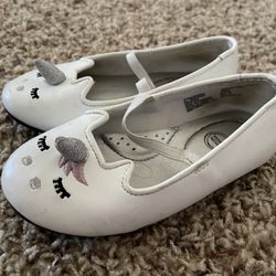 Toddler White Unicorn Shoes SZ 8