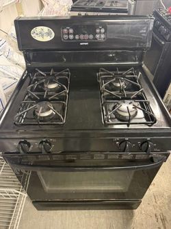 30" Hotpoint Black Gas Range Stove