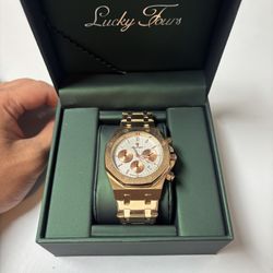 NEW IN BOX Rose Gold Lucky Fours Tourbillon Watch