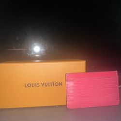 Louis Vuitton Epi Leather Card Holder – Hot Pink – Used