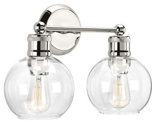 Polished Nickel Bathroom Vanity Light Fixture