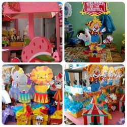 Circus center pieces