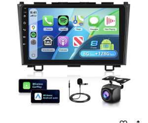 it the Store 6+128G Car Stereo for Honda CRV 2007-2011 8Core Wireless Carplay Android Auto,9" IPS Touch Screen Radio, Android/GPS/WiFi/FM AM RDS/32EQ 