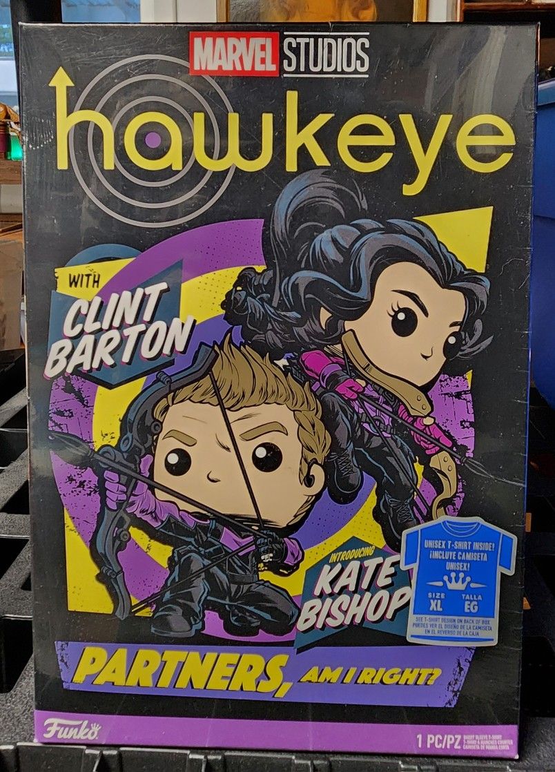 Funko POP! Boxed Tee featuring Marvel Studios' Hawkeye