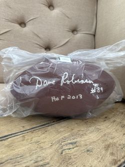 Dave Robinson Green Bay Packers Signed Football
