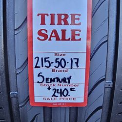 215/50/17 SENTURY UHP $240.00