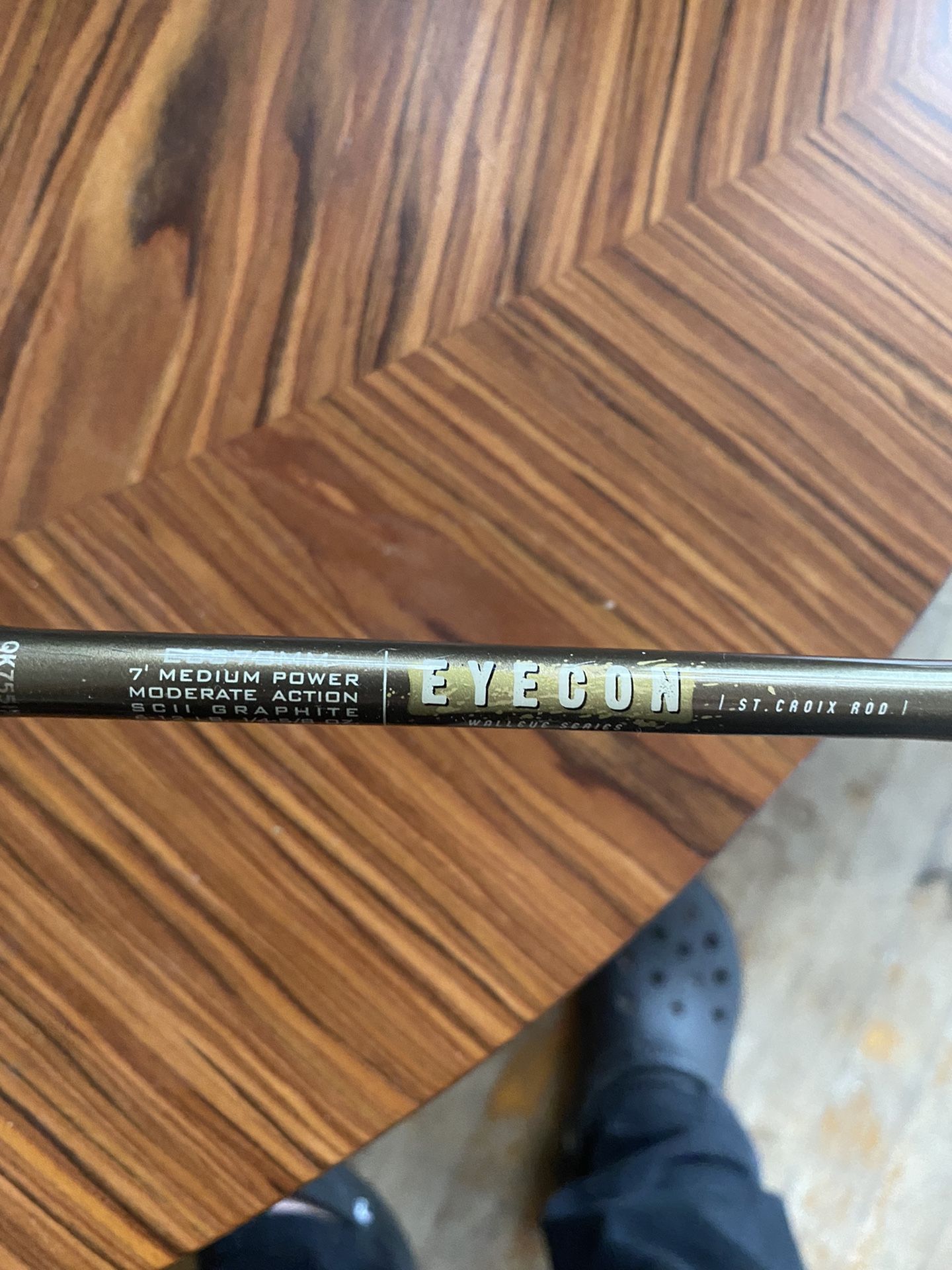 7’ Medium power eyecon st croix spinning reel rod