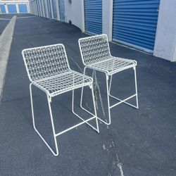 Metal Stool Chair 2 Pcs 