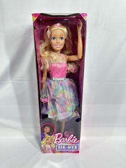 #60 Barbie 28" Doll Tie Dye Style Best Fashion Friend Blonde Posable Beauty Toy