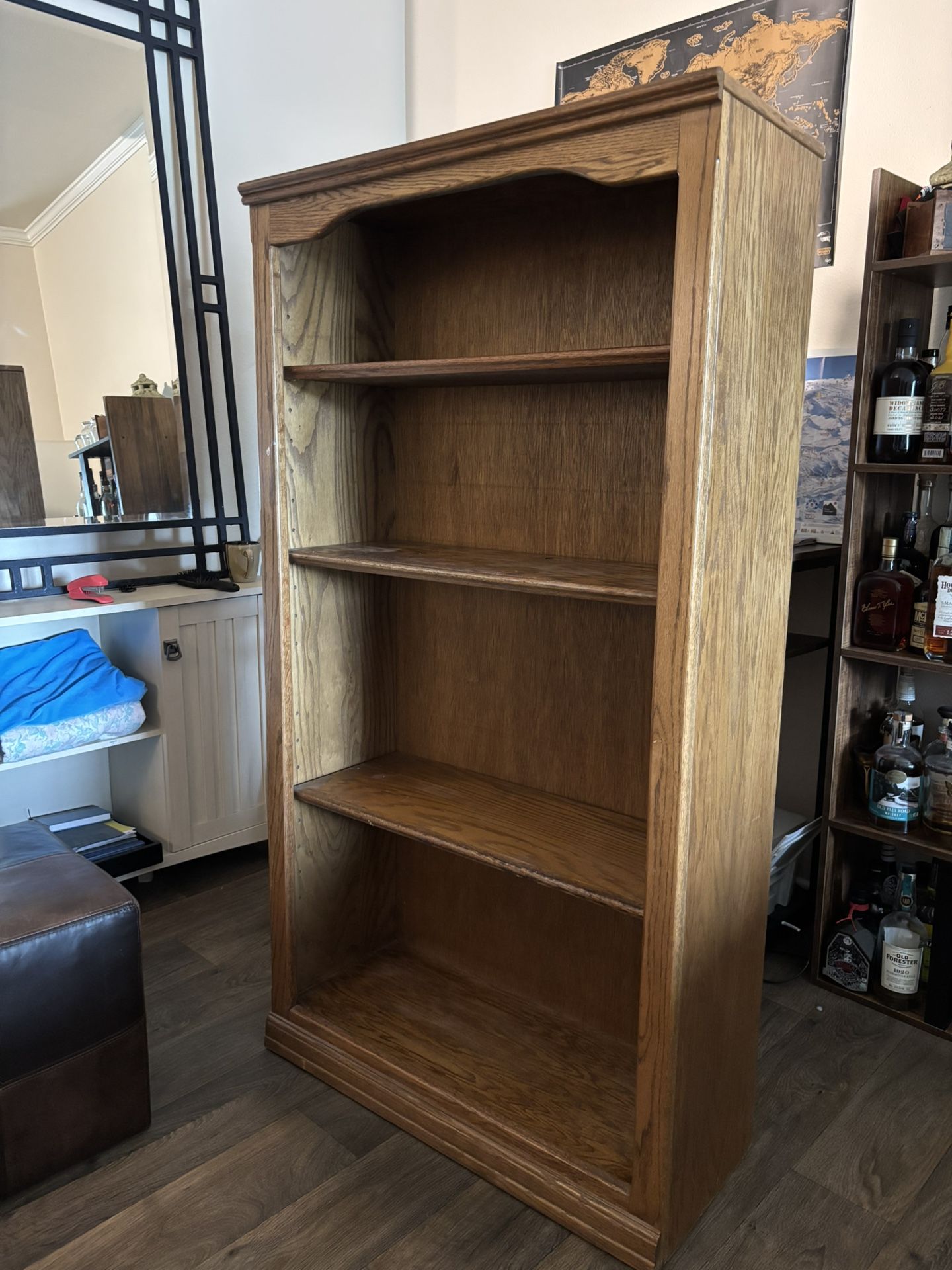 Solid Wood Bookshelf 