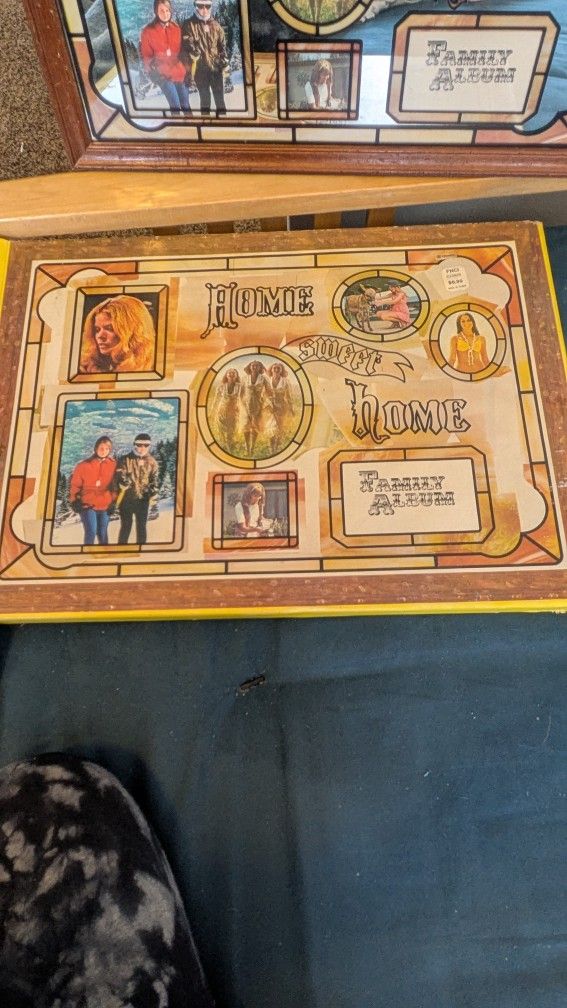 Vintage home sweet home mirror family album