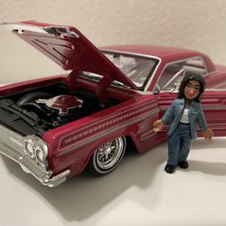 Diecast 1/24 Scale Lowrider 64 Impala With Homie “new” 