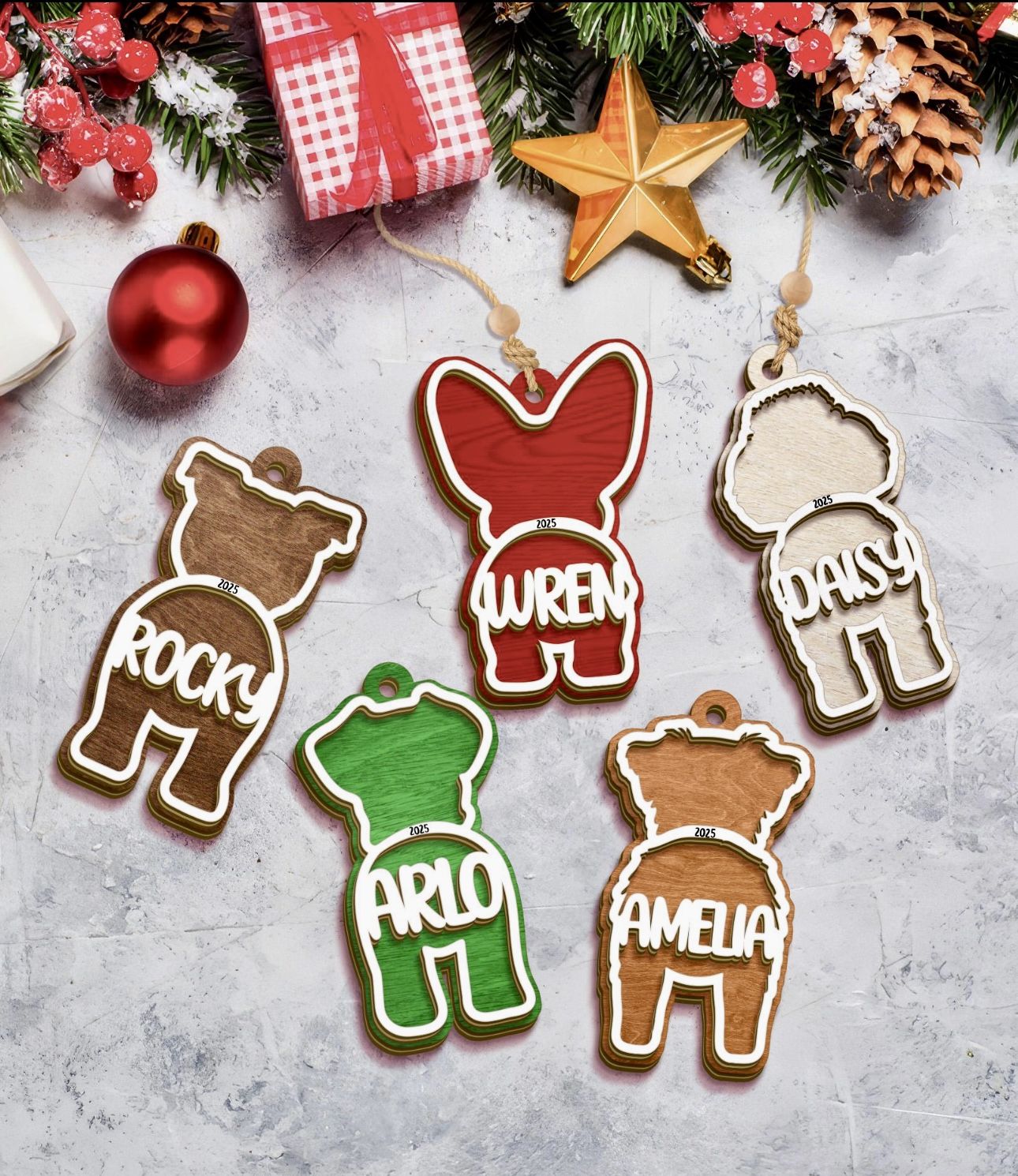 Dog Christmas Ornament 