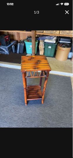 Small bamboo table