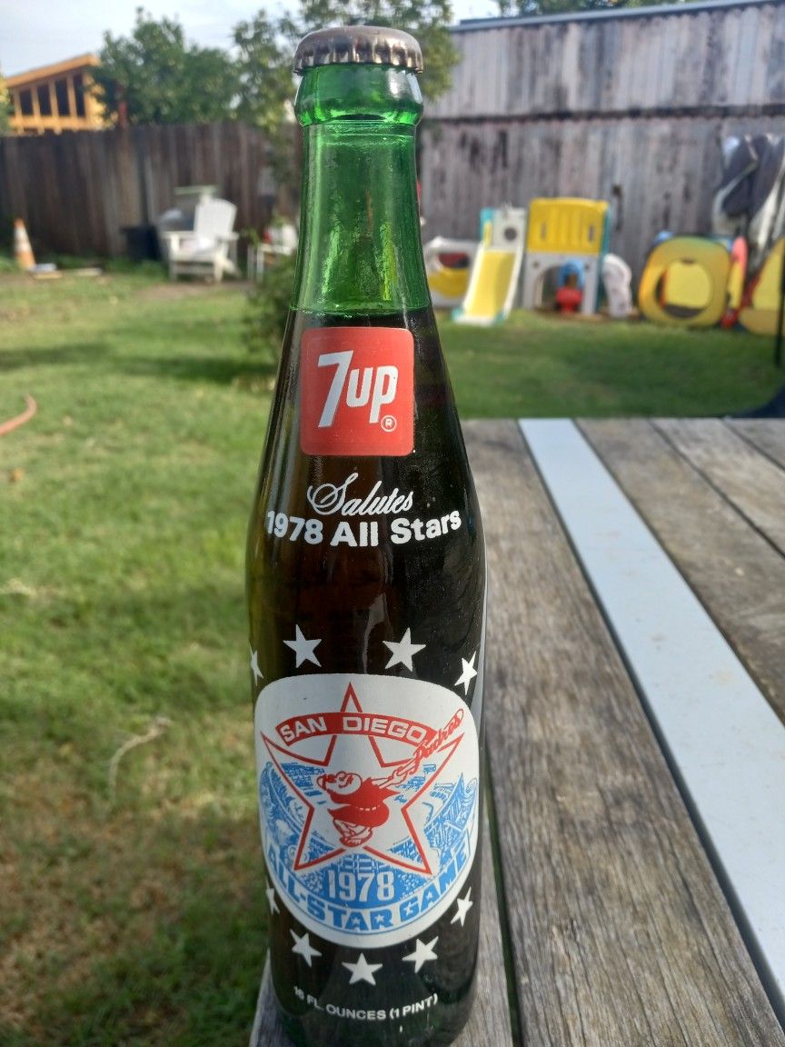  San Diego Padres 1978 All Star 7up Bottle , Baseball Cards 