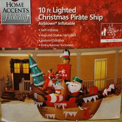 Inflatable Christmas Pirate Ship