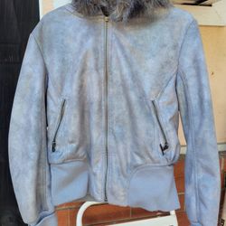 Sean John Ladies Faux Fur Lined Jacket  Large 