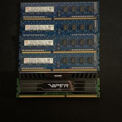 5 Sticks Of Ddr3 Ram