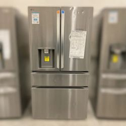 Open Box: LG 29 cu. ft. Smart Standard-Depth MAX™ 4-Door French Door Refrigerator with Full-Convert Drawer™ - 26CAO728