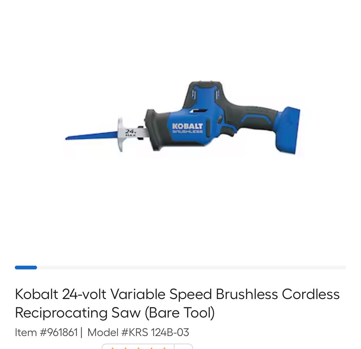 Kobalt Reciprocating Saw