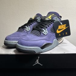 Air Jordan 4 Retro ‘Lakers’ Imperial Purple (Size 5Y, 5.5Y)