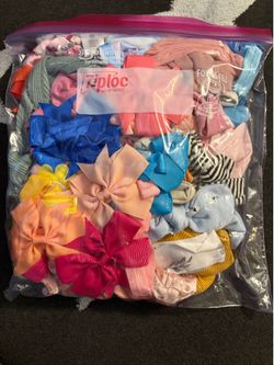 Baby girl bows and feet bows