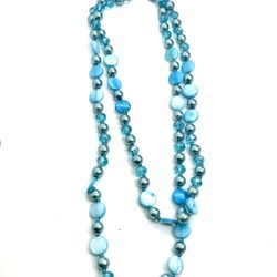 Crystal MOP Necklace 42”