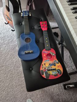 Two Kids Ukuleles – Blue and Mickey Roadster