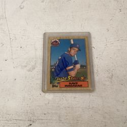 Topps 1987 Rookie Card Signed Dave Magadan  