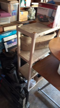 Plastic shelves