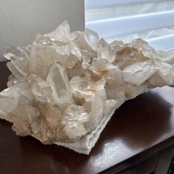 Large Natural Quartz Crystal Cluster – Statement Home Decor Piece
