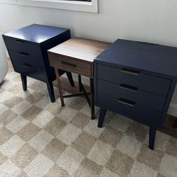 3 Side Tables/ Nightstands