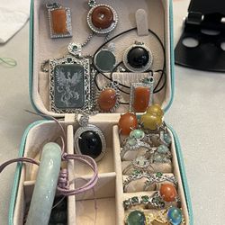 Jade rings and jade pendants