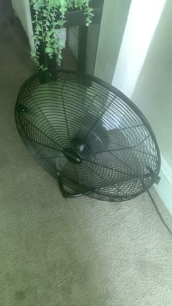 Large Black Floor Fan