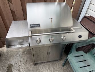 Grill with side burner (propane)