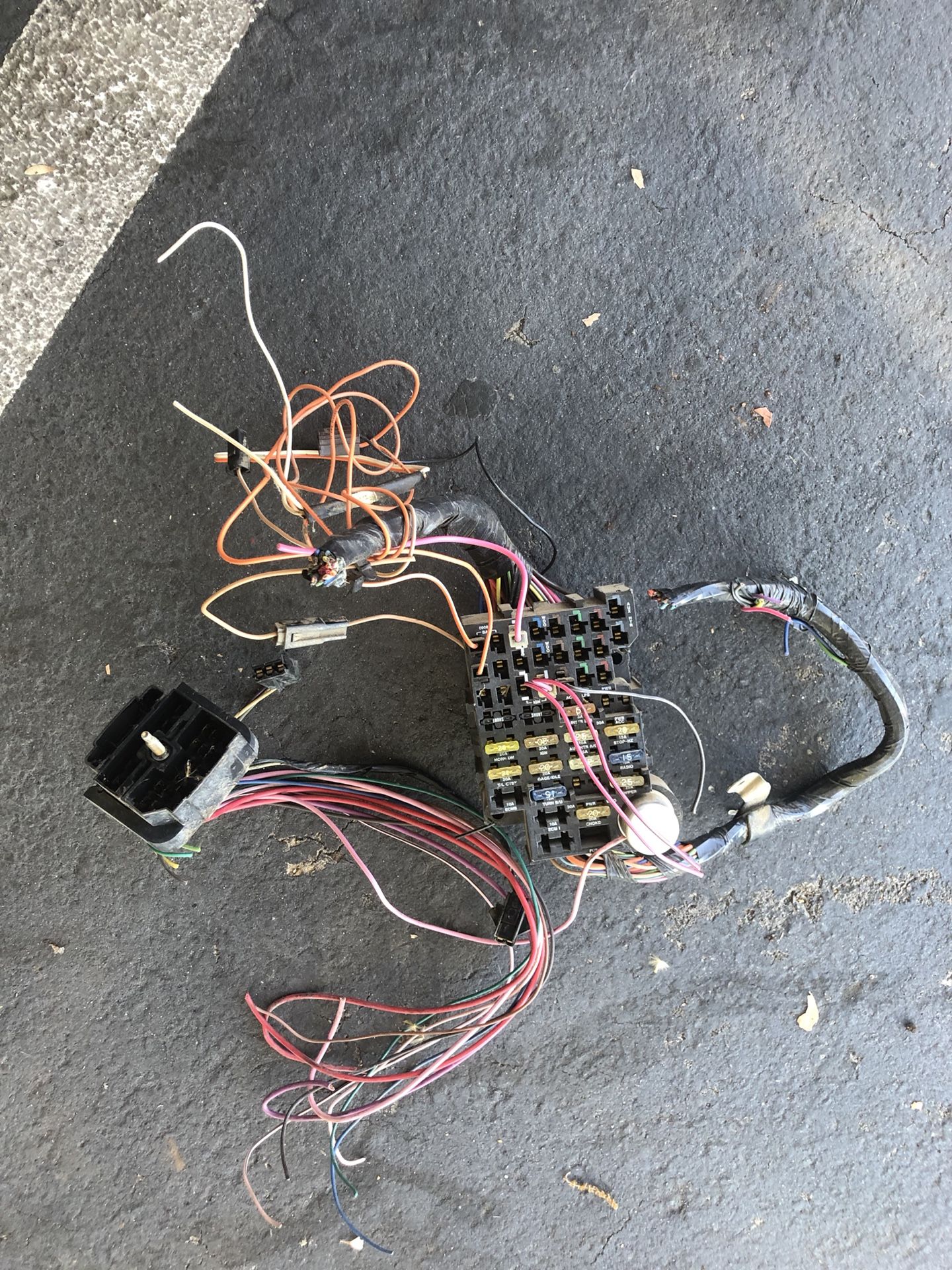 Chevy c10 1973-1987 fuse box and dash harness