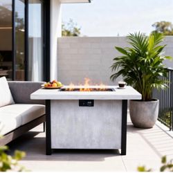 44in Outdoor Propane Firepit Table 