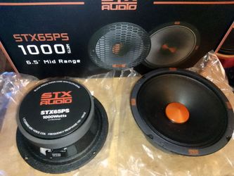 Brand New STX Audio STX65PS 6.5" Mid Range 4 Ohms 500 Watts RMS Power 1000 Watts Peak Power Each Mid Range