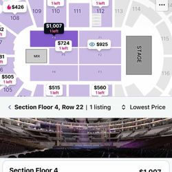 NBA YOUNBOY CONCERT TICKT FLOOR SEAT 