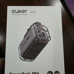 Power Bank 40000mAh 100W Laptop Portable Charger 4 Ports, IP67 with LED Lights and See-Through IPS Screen, Power Station Battery Pack for iPhone 14/13