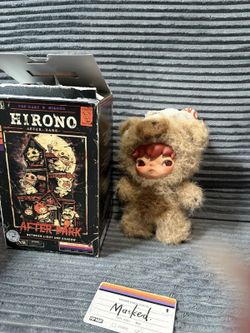 POP MART HIRONO After Dark Series Plush Doll Pendant Masked
