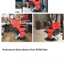 Red/Black Barber Chair 