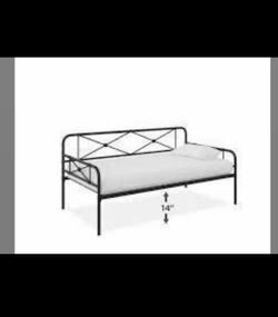 New Black Full Daybed in box