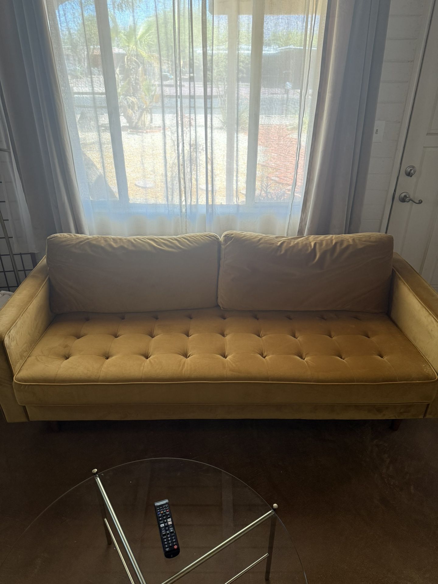 Gold Velvet Couch