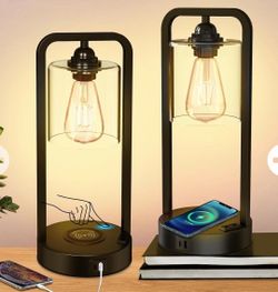 Table lamps charging 2 pack lights counter lighting new