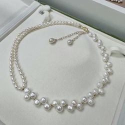 Handcrafted Baroque Pearl Necklace