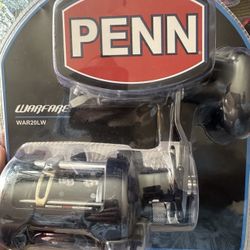 Penn Warfare WAR20LW Casting Reel 5.1:1 Gear Ratio 2+1 Bearings Aluminum Spool