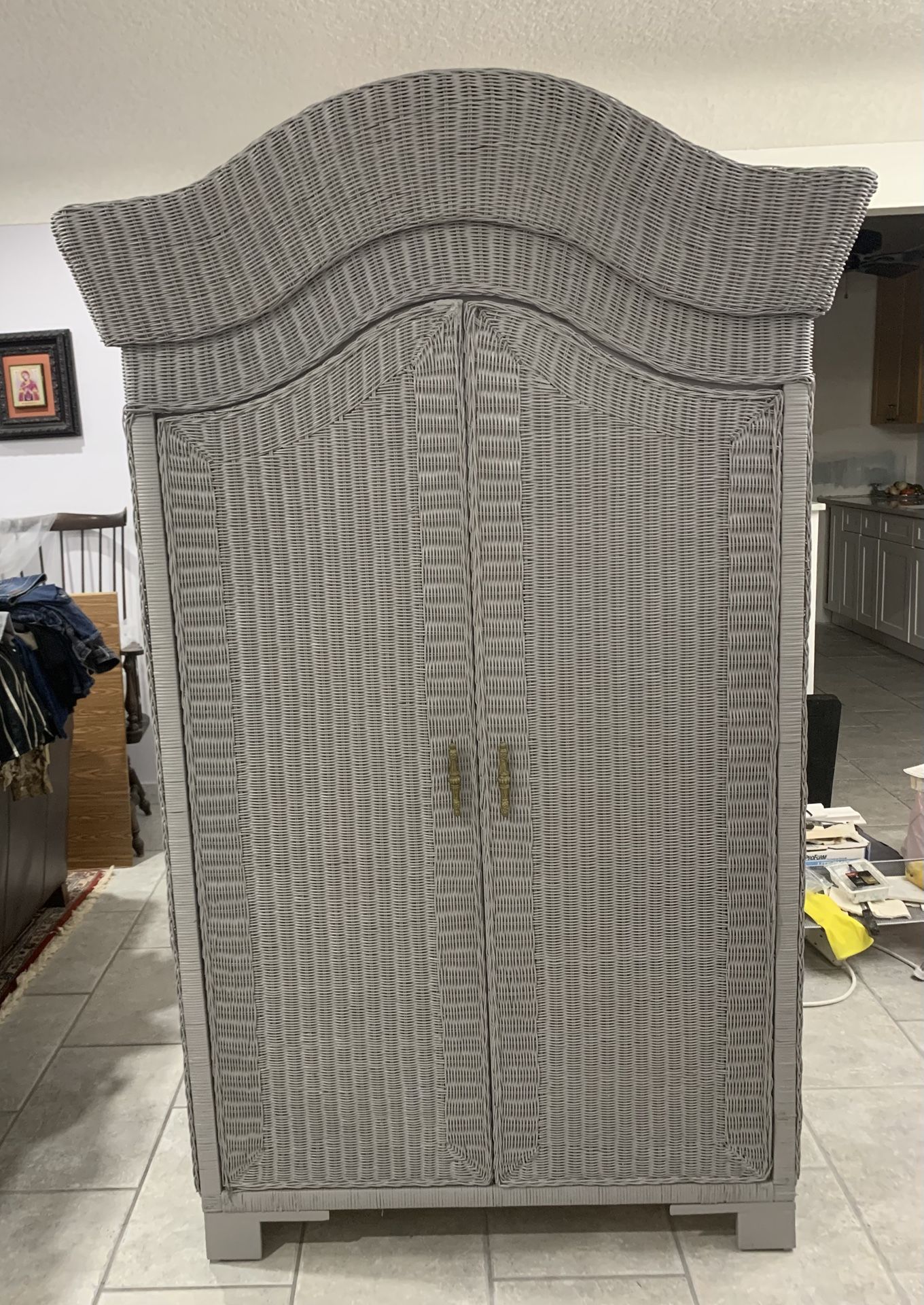 Rattan Armoire /Storage Cabinet